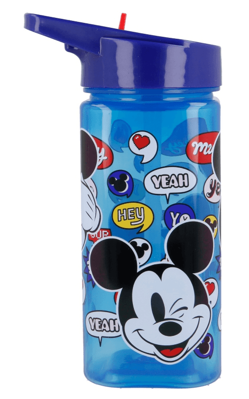 Детска квадратна бутилка Mickey Mouse, 530 ml.