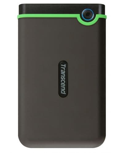 Удароустойчив преносим външен хард диск 2TB - Transcend StoreJet 25M3S USB-C Rugged External Hard Drive 2TB (тъмносив)