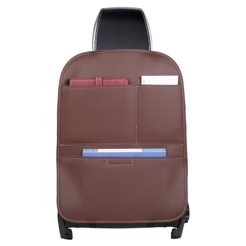 Сгъваем органайзер за седелаката на автомобил - Multifunctional Car Seat Organizer (кафяв)