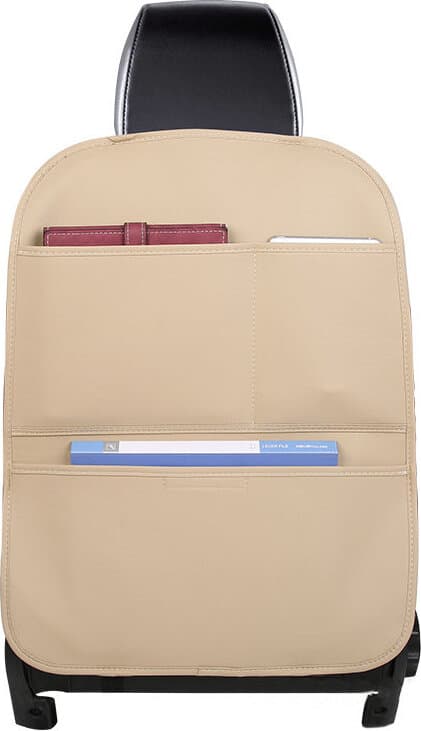 Сгъваем органайзер за седелаката на автомобил - Multifunctional Car Seat Organizer (бежов)
