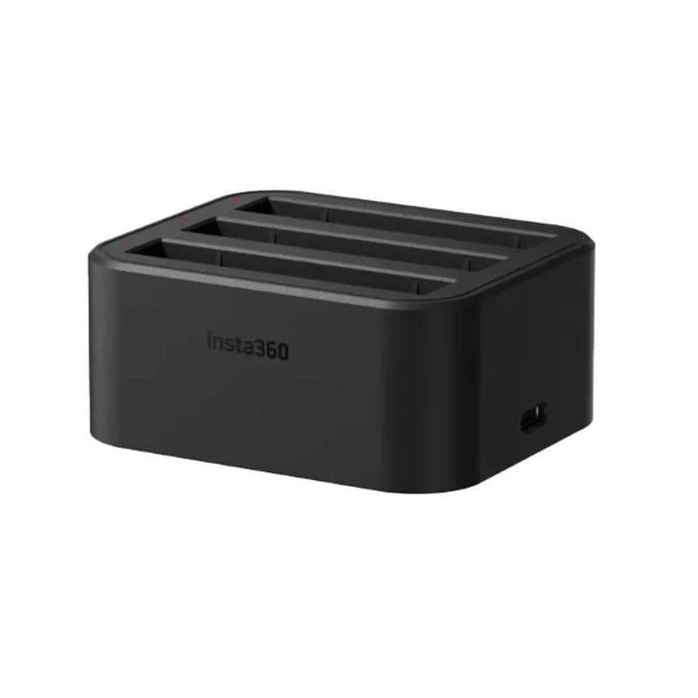 Тройна док станция за зареждане на батерии за Insta360 ONE X3 - Insta360 ONE X3 Fast Charging Hub (черен)