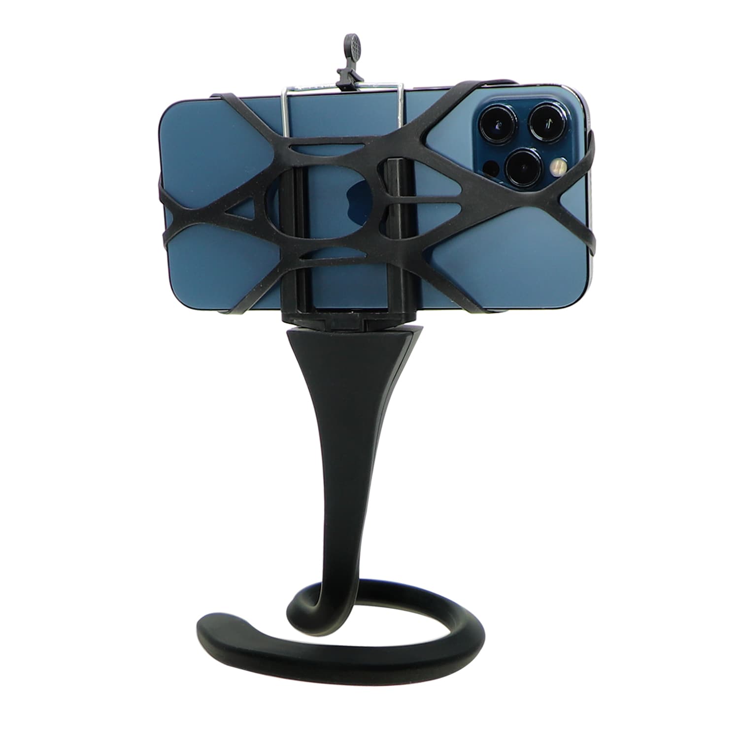 Поставка и селфи стик за мобилни телефони (черен) - 4smarts Flexible Allround Holder
