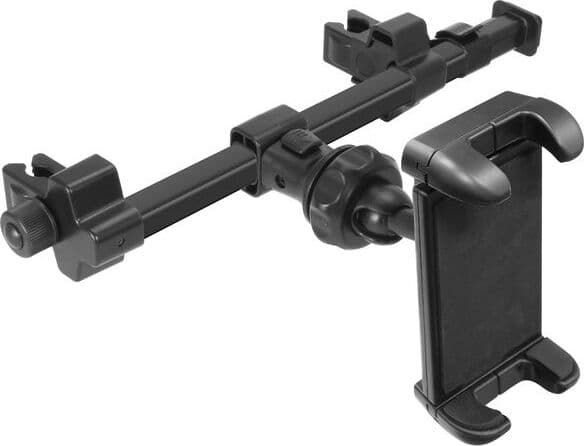 Поставка за смартфон или таблет за седалката на автомобил - Macally Dual Position Car Seat Headrest Mount (черен)
