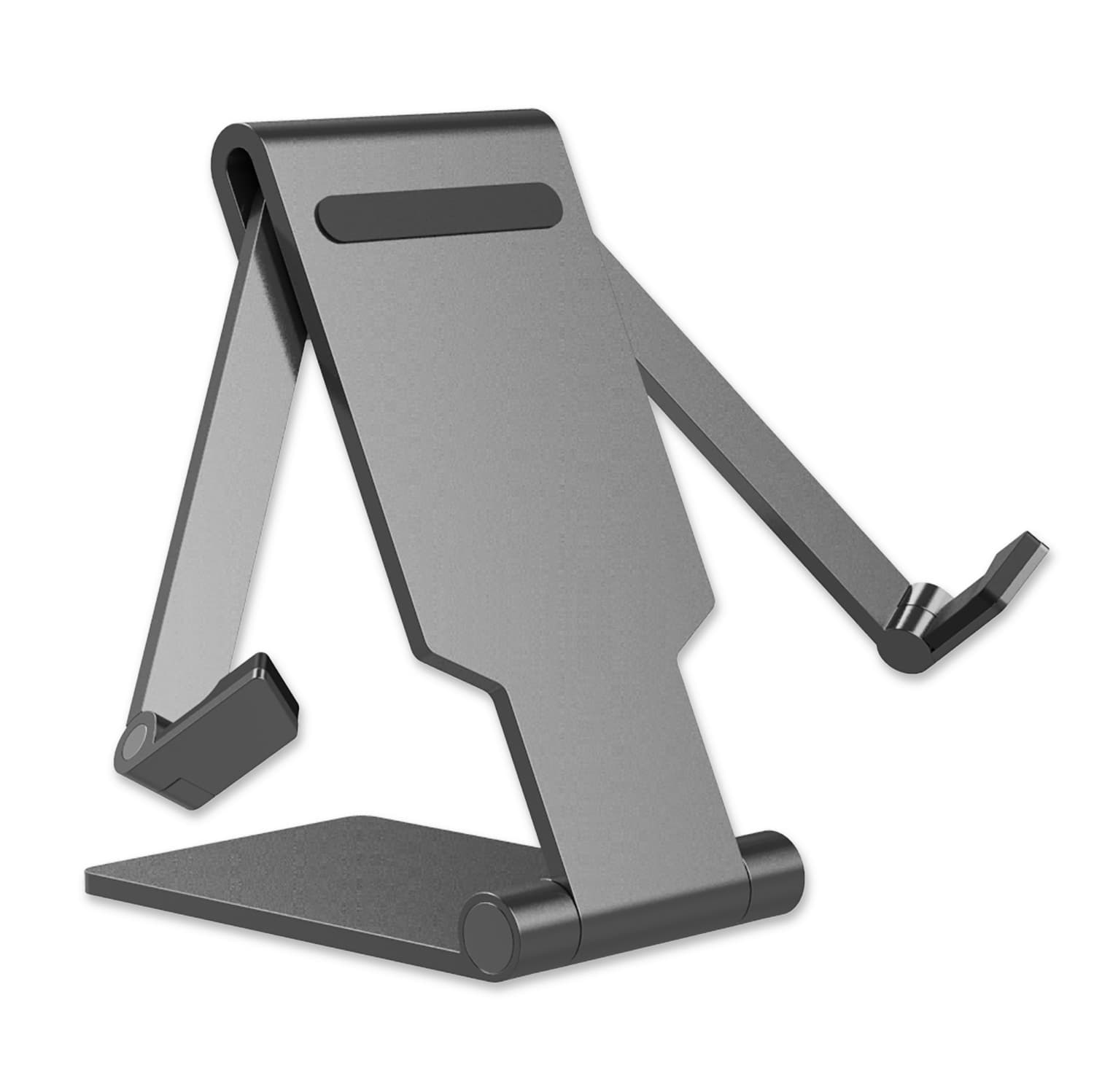 Сгъваема алуминиева поставка за смартфони и таблети до 13 инча - 4smarts Universal Desk Stand FOLD for Smartphones and Tablets (сив)