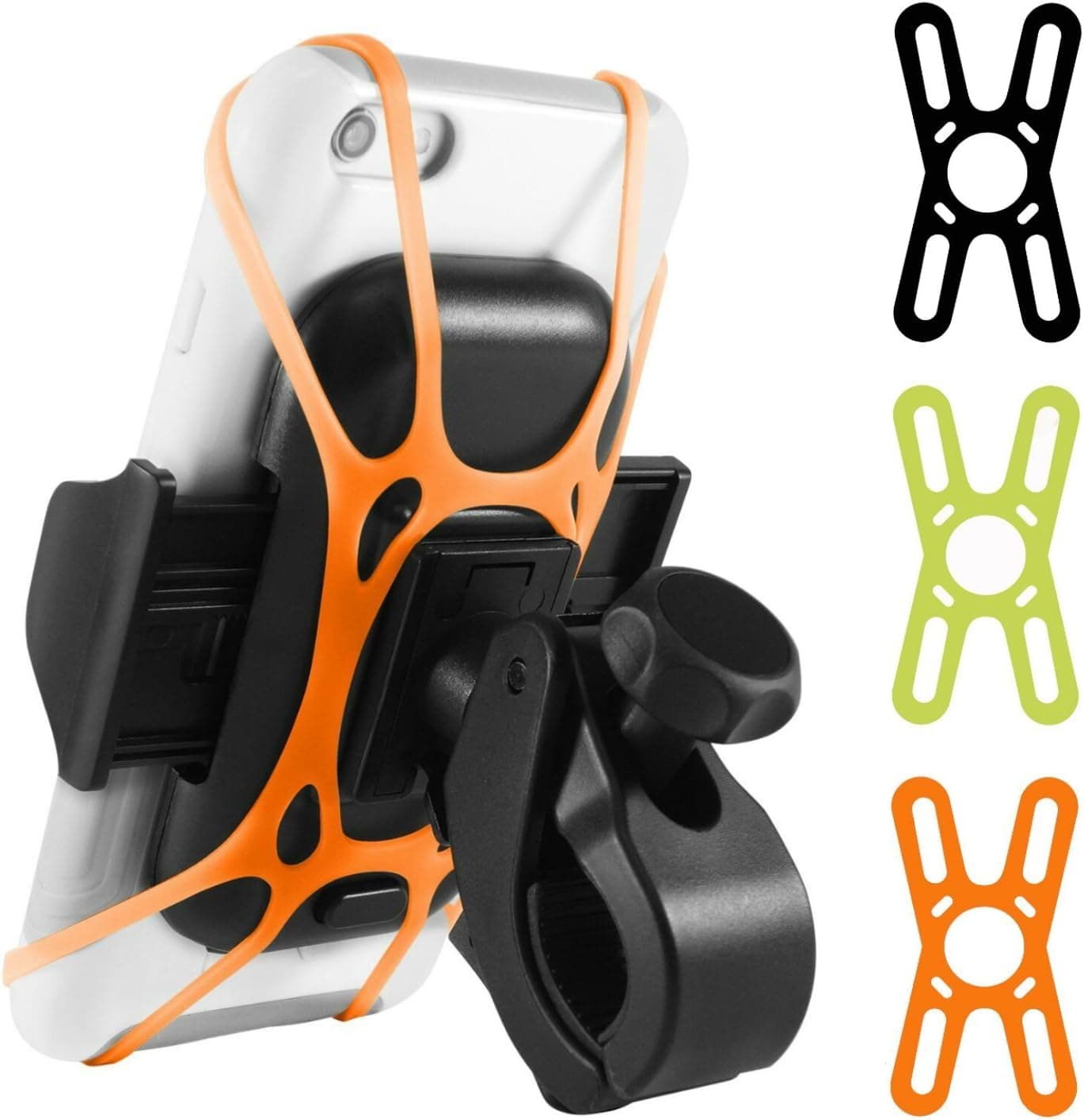 Универсална поставка за колело за iPhone и мобилни телефони - Macally Bike Holder (черна)