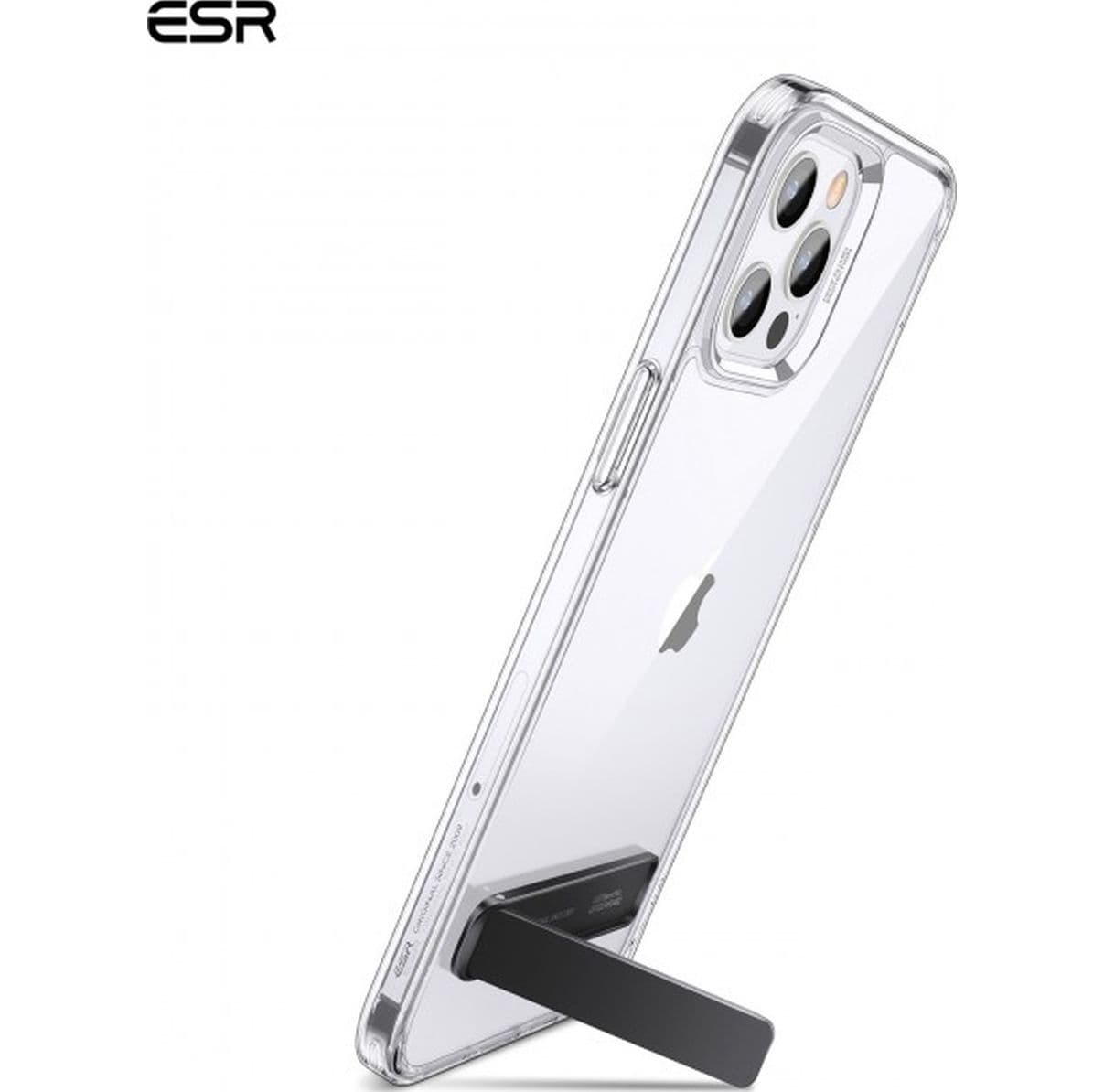 Универсална сгъваема, залепяща се поставка за смартфони - ESR Boost Universal Foldable Kickstand (черен)