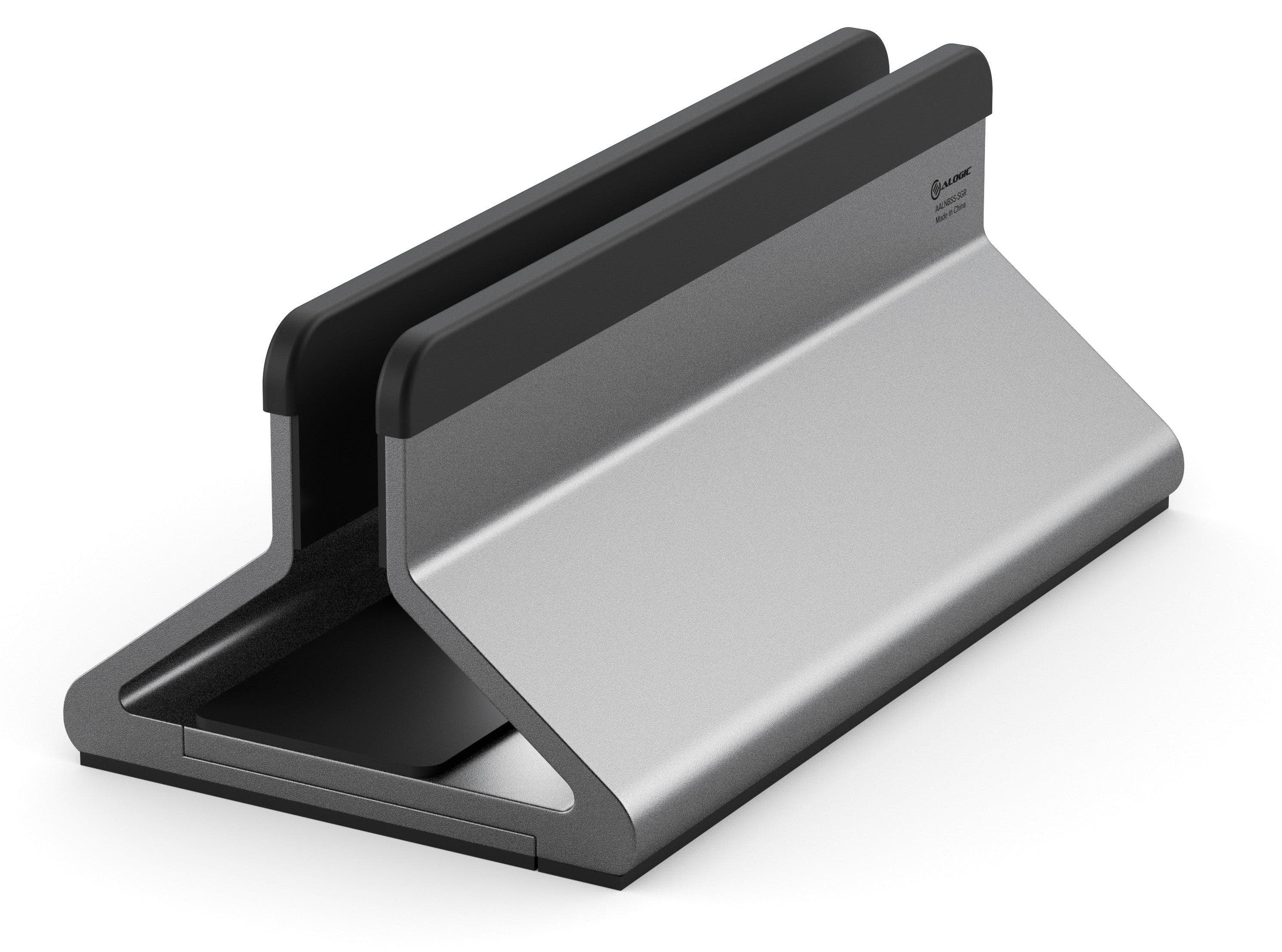 Вертикална алуминиева поставка за MacBook и лаптопи - Alogic Bolt Universal Vertical Aluminium Laptop Stand (тъмносив)