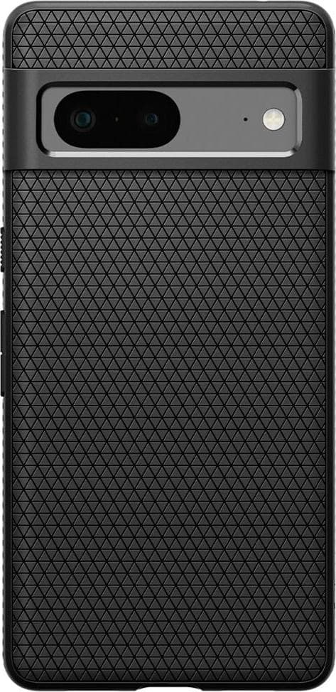 Силиконов (TPU) калъф с висока степен на защита за Google Pixel 7 - Spigen Liquid Air Case (черен)