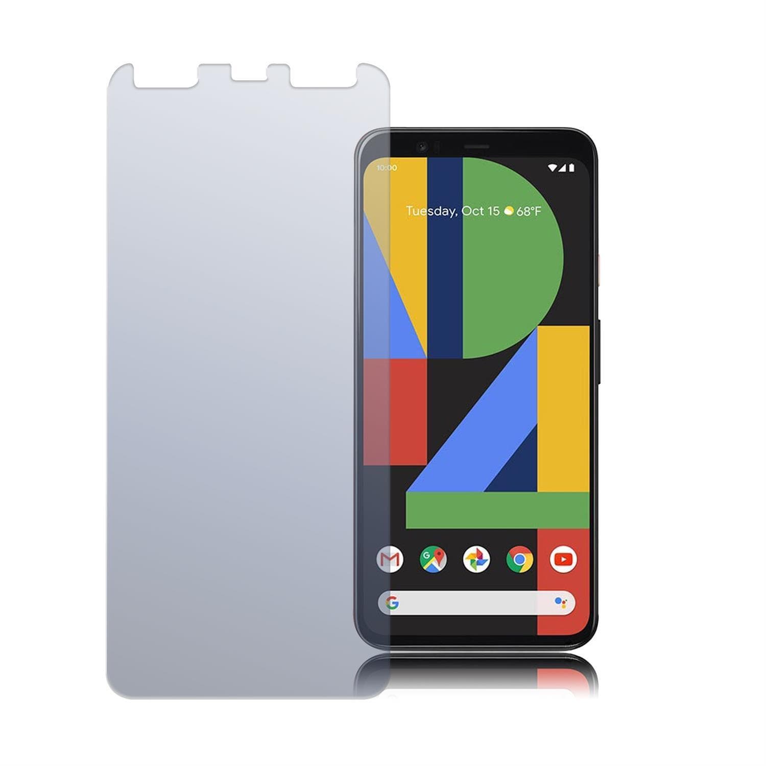Калено стъклено защитно покритие за дисплея на Google Pixel 4 XL - 4smarts Second Glass 2D Limited Cover (прозрачен)