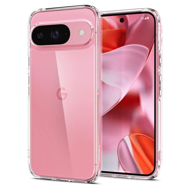 Хибриден кейс с висока степен на защита за Google Pixel 9, Google Pixel 9 Pro - Spigen Ultra Hybrid Case (прозрачен)