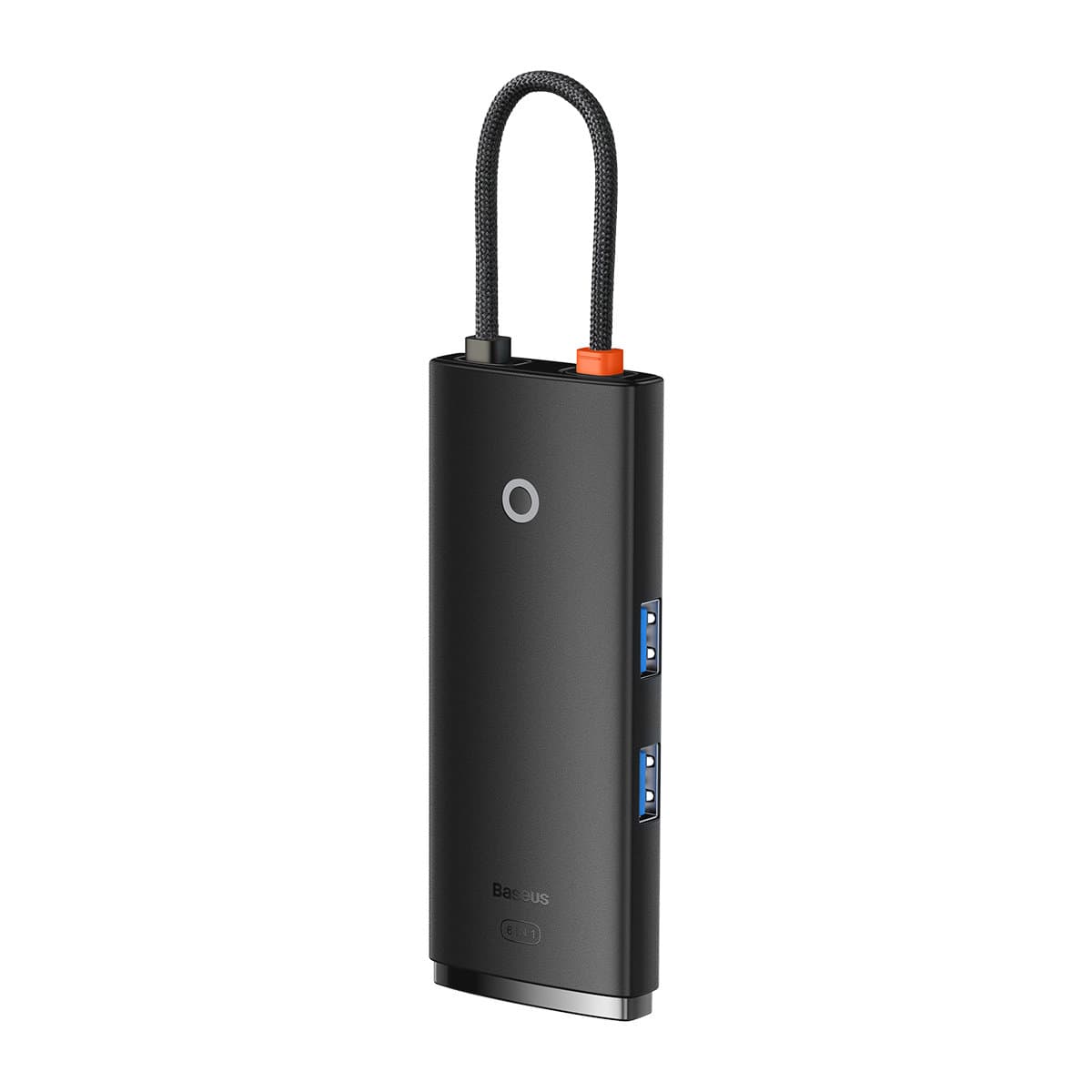 Докинг станция Baseus Lite Series 6-Port, от USB C към 2x USB A, 1x USB C, 1x HDMI, 1x SD/MicroSD, черна