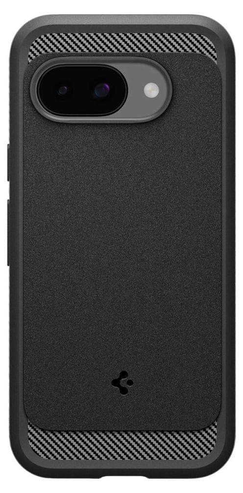 Удароустойчив силиконов (TPU) калъф с MagSafe за Google Pixel 9a (черен) - Spigen Rugged Armor MagSafe Case