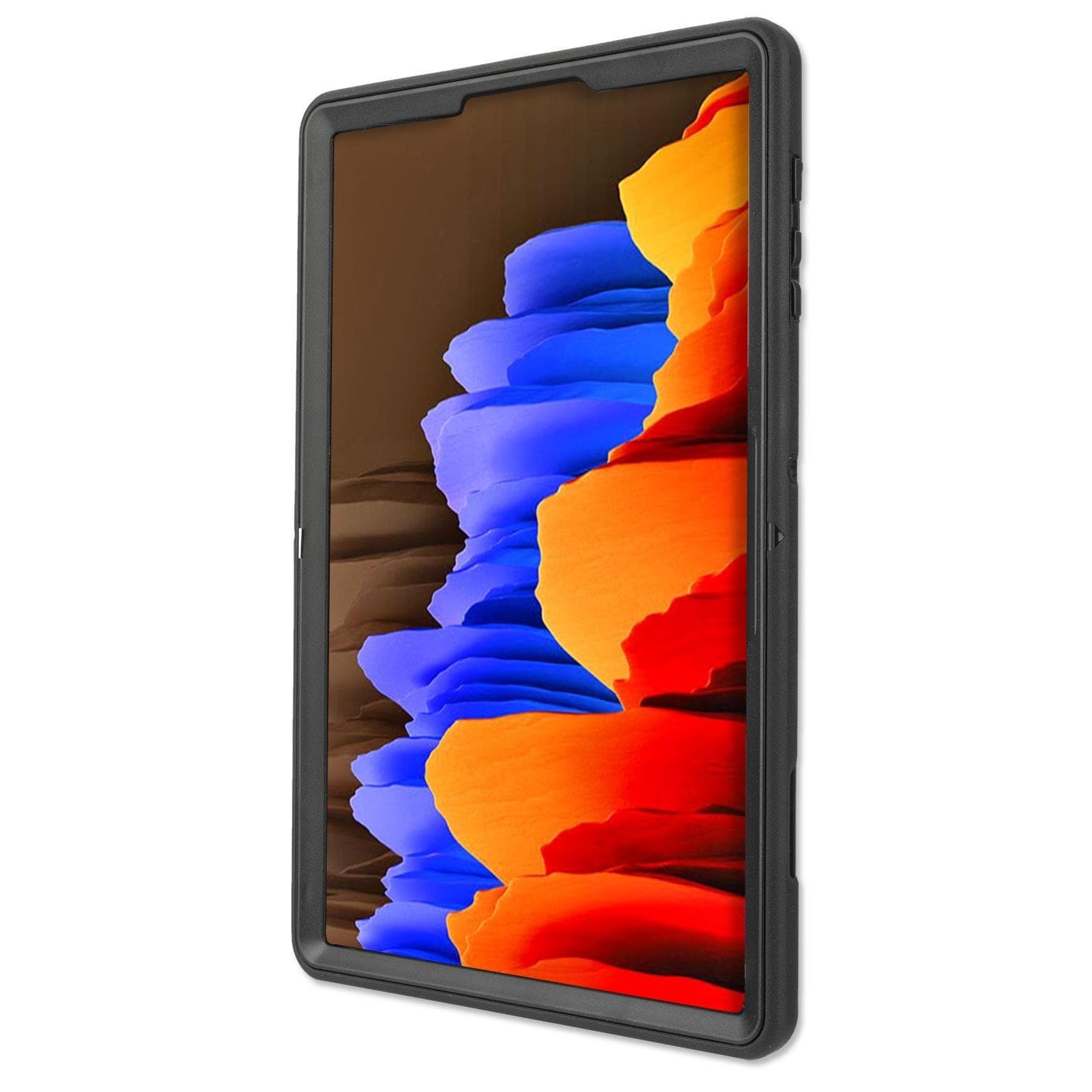 Удароустойчив калъф за Samsung Galaxy Tab S7 Plus (2020) - 4smarts Rugged Tablet Case Grip (черен)