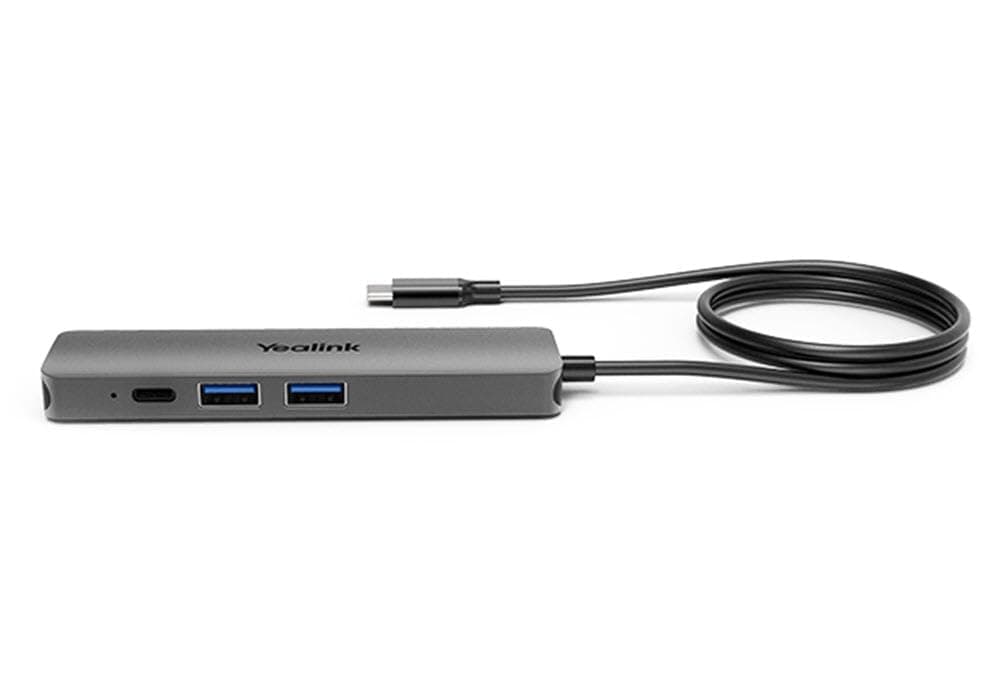 Докинг станция Yealink Byod Box, от USB-C към 1x USB-C, 2x USB-A, 1x HDMI, сива
