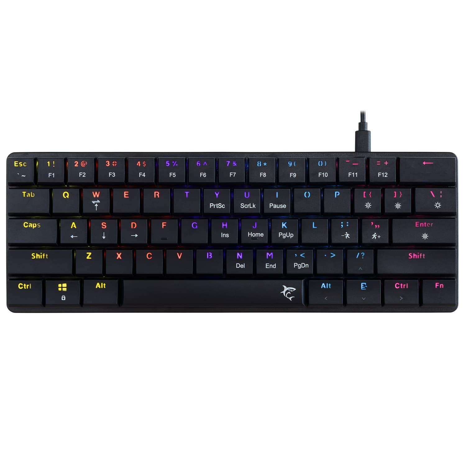 WHITE SHARK GK-006111 :: Клавиатура, NAGAMAKI, механична, OUTEMU, червени клавиши, черна