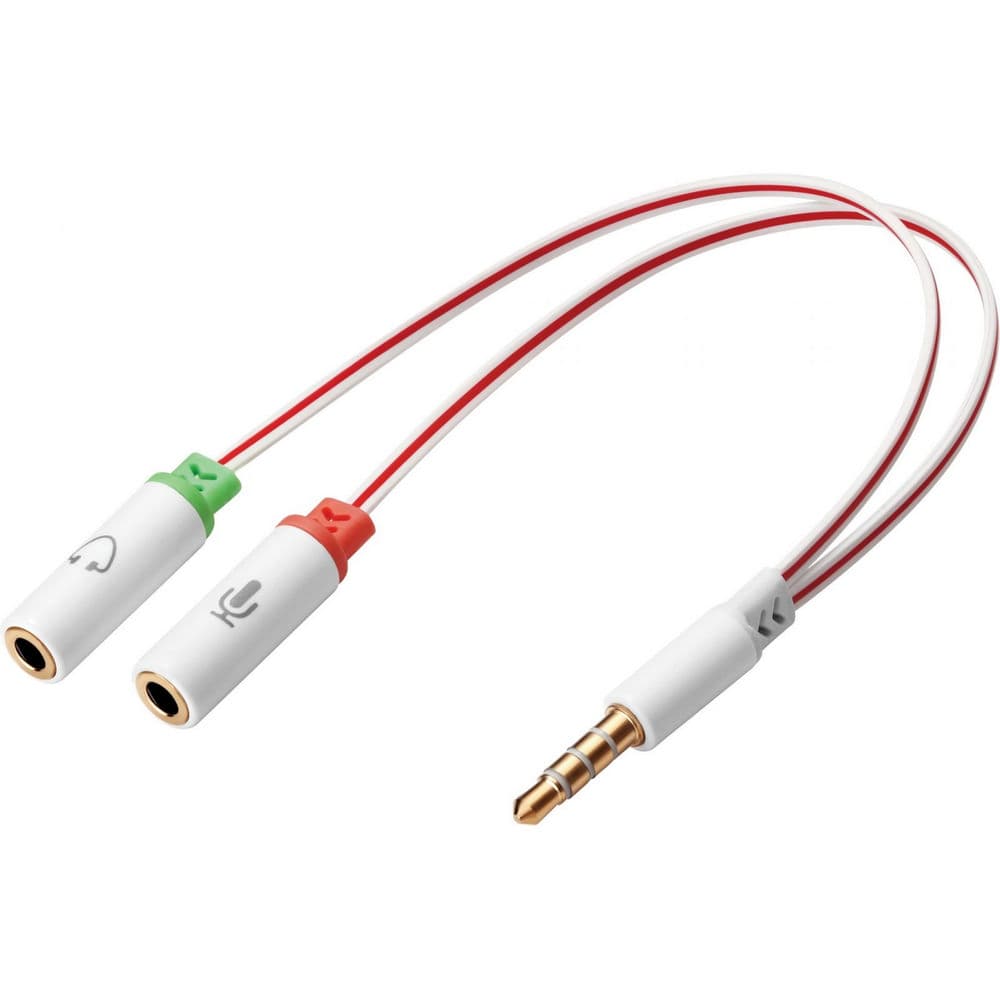 Sandberg SNB-508-59 :: Кабел - сплитер Audio 1x 3.5мм M към 2x 3.5мм F (Микрофон + Слушалки)
