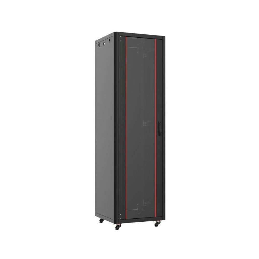 MIRSAN MR.GTN42U66.01 :: Сървърен мрежов шкаф - 42U, D=600мм, W=600мм, свободно стоящ, черен