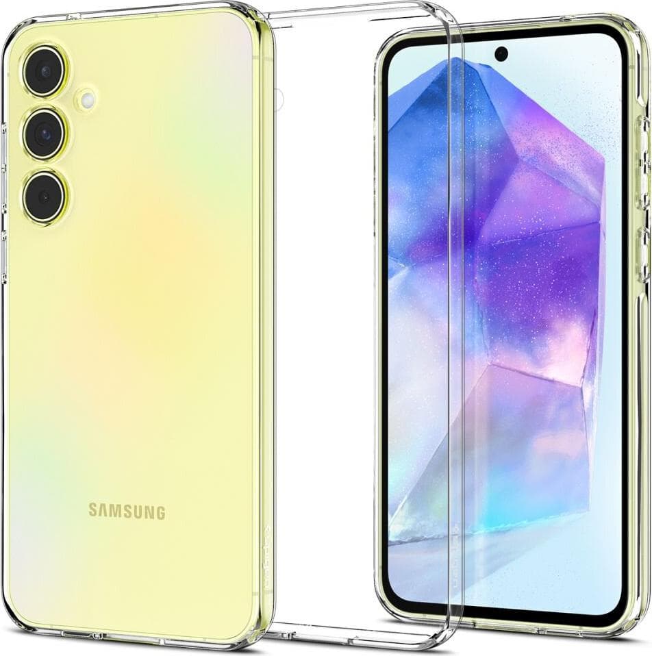 Тънък силиконов (TPU) калъф за Samsung Galaxy A55 (прозрачен) - Spigen Liquid Crystal Case