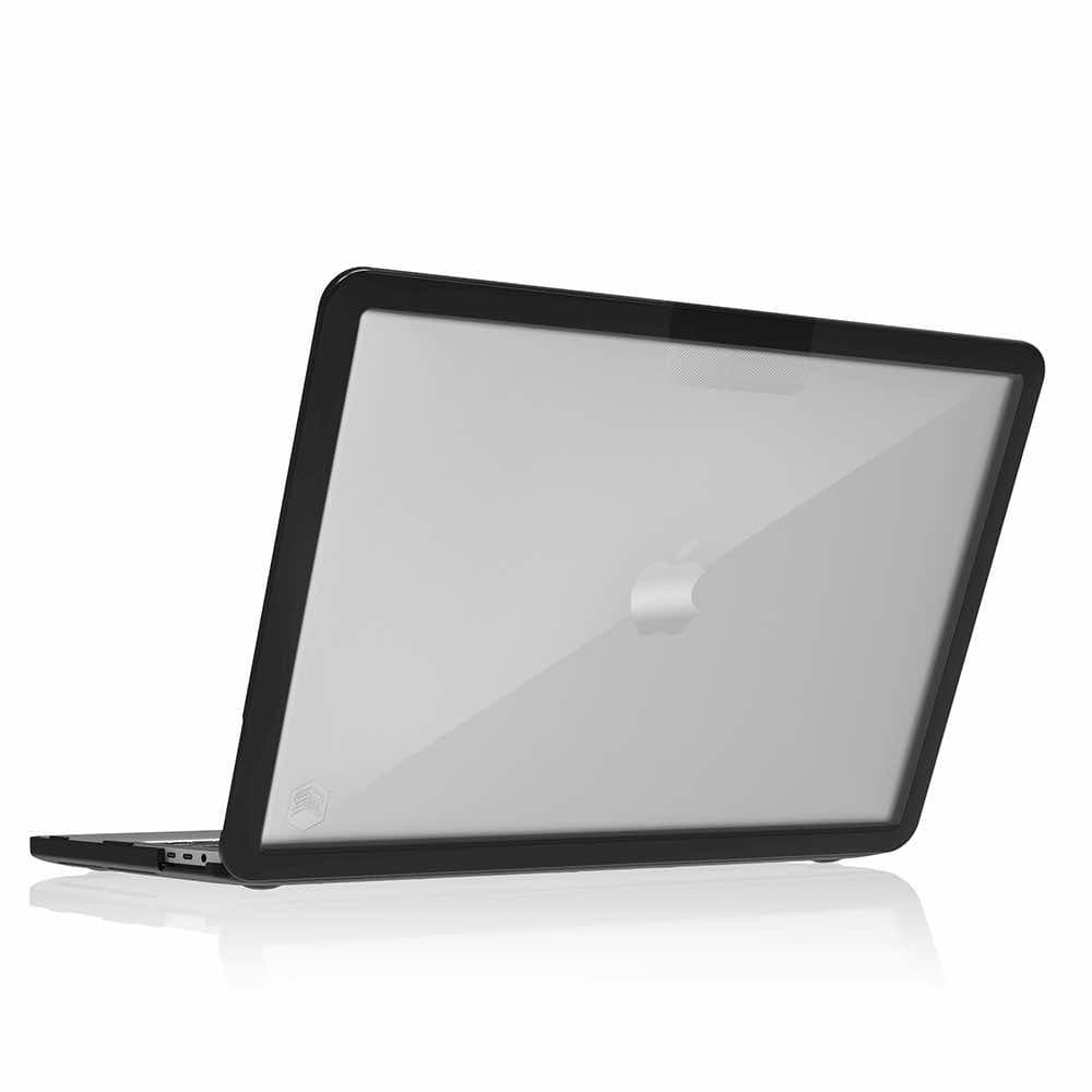 Удароустойчив хибриден кейс за MacBook Pro 13 (2016-2020), MacBook Pro 13 M1 (2020), MacBook Pro 13 M2 (2022) - STM Dux Rugged Case (черен-прозрачен)