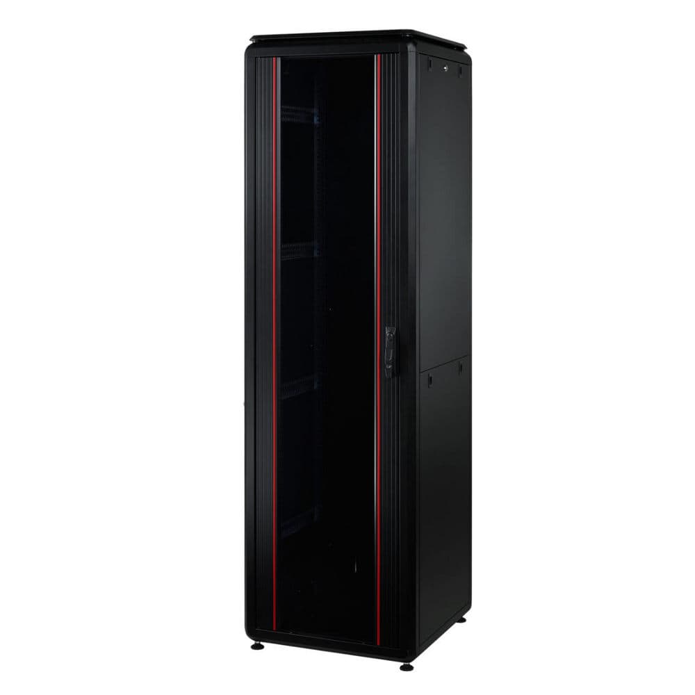 MIRSAN MR.GTV22U68.01 :: Сървърен шкаф, 22U, D=800 мм, W=610 мм, черен, свободно стоящ, Versatile