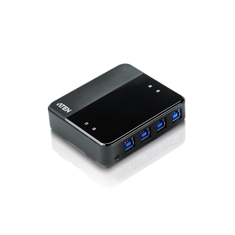 ATEN US434 :: Периферен превключвател, 4 x 4, USB 3.0 (4 PC поделят 4 USB у-ва)