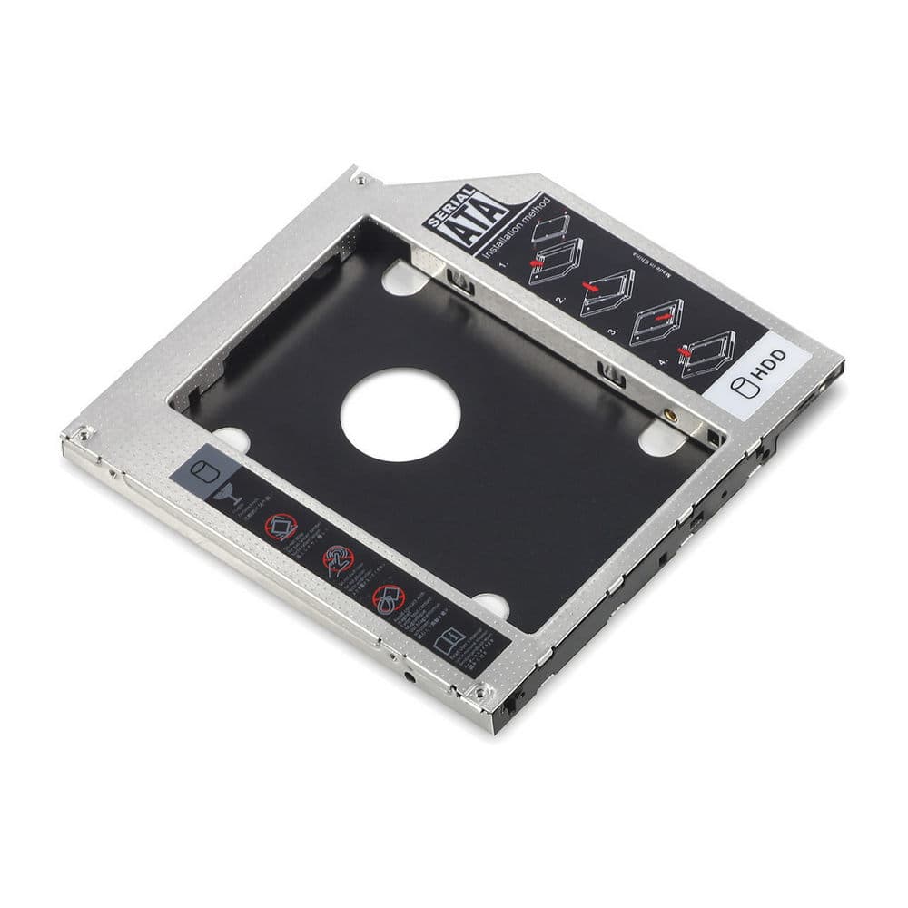DIGITUS DA-71108 :: Монтажен адаптор за 2.5" SSD/HDD към CD/ DVD/ Blu-ray на лаптоп, до 9.5 мм