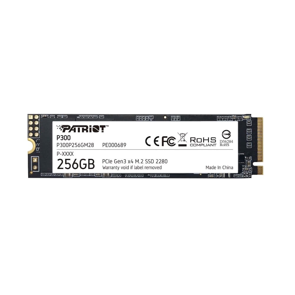 M.2 NVMe SSD памет за лаптопи и компютри - Patriot P300 M.2 2280 PCIe Gen 3 x4 256GB SSD