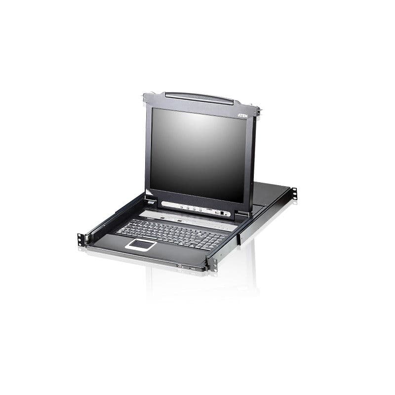 ATEN CL5708M :: 8-портов Slideaway™ LCD KVMP превключвател с 17" LCD конзола