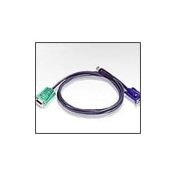 ATEN 2L-5202U :: KVM кабел, HD15 M + USB type A M >> SPHD15/18 M, 1.8 м