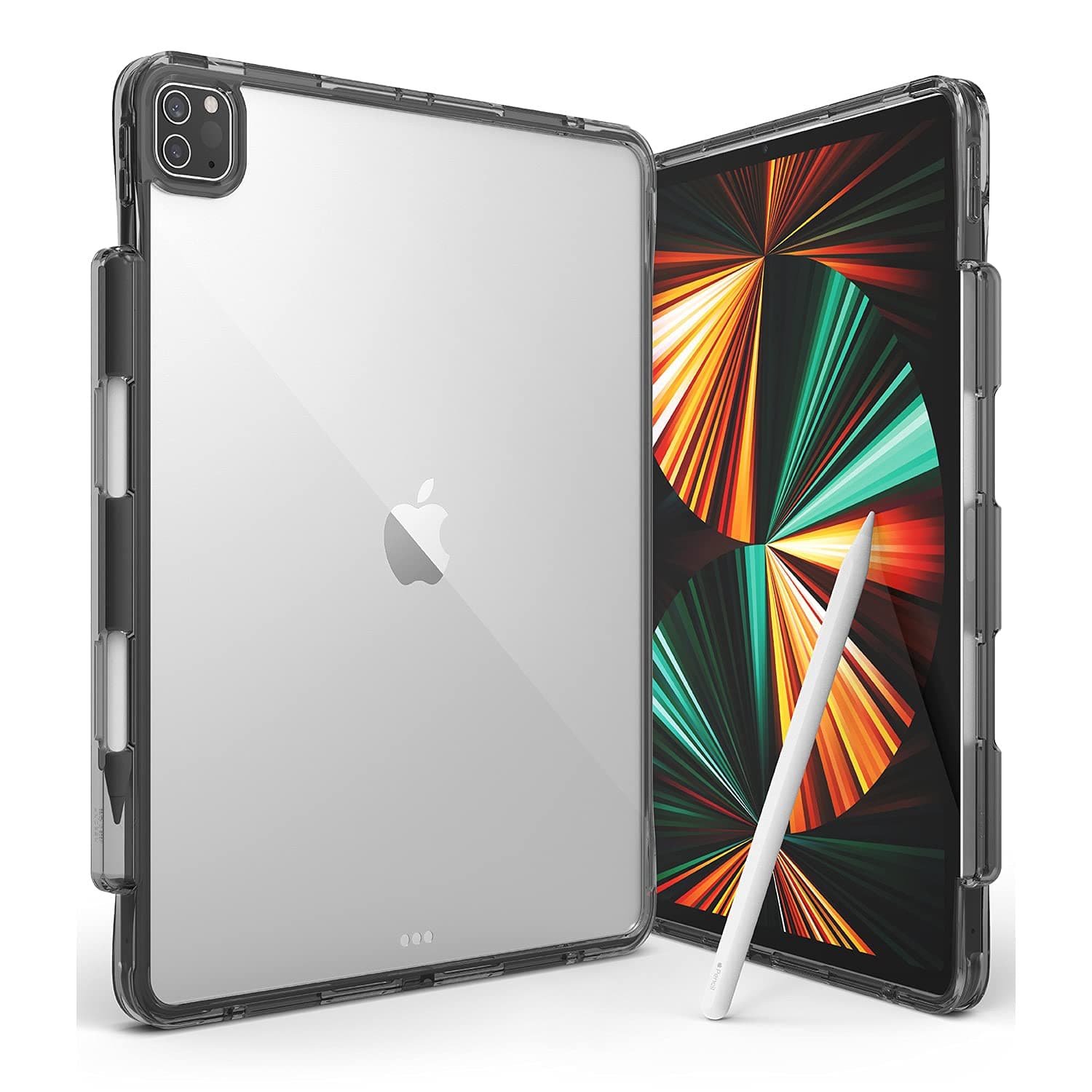 Удароустойчив хибриден кейс за iPad Pro 12.9 M1 (2021) - Ringke Fusion Case (черен)