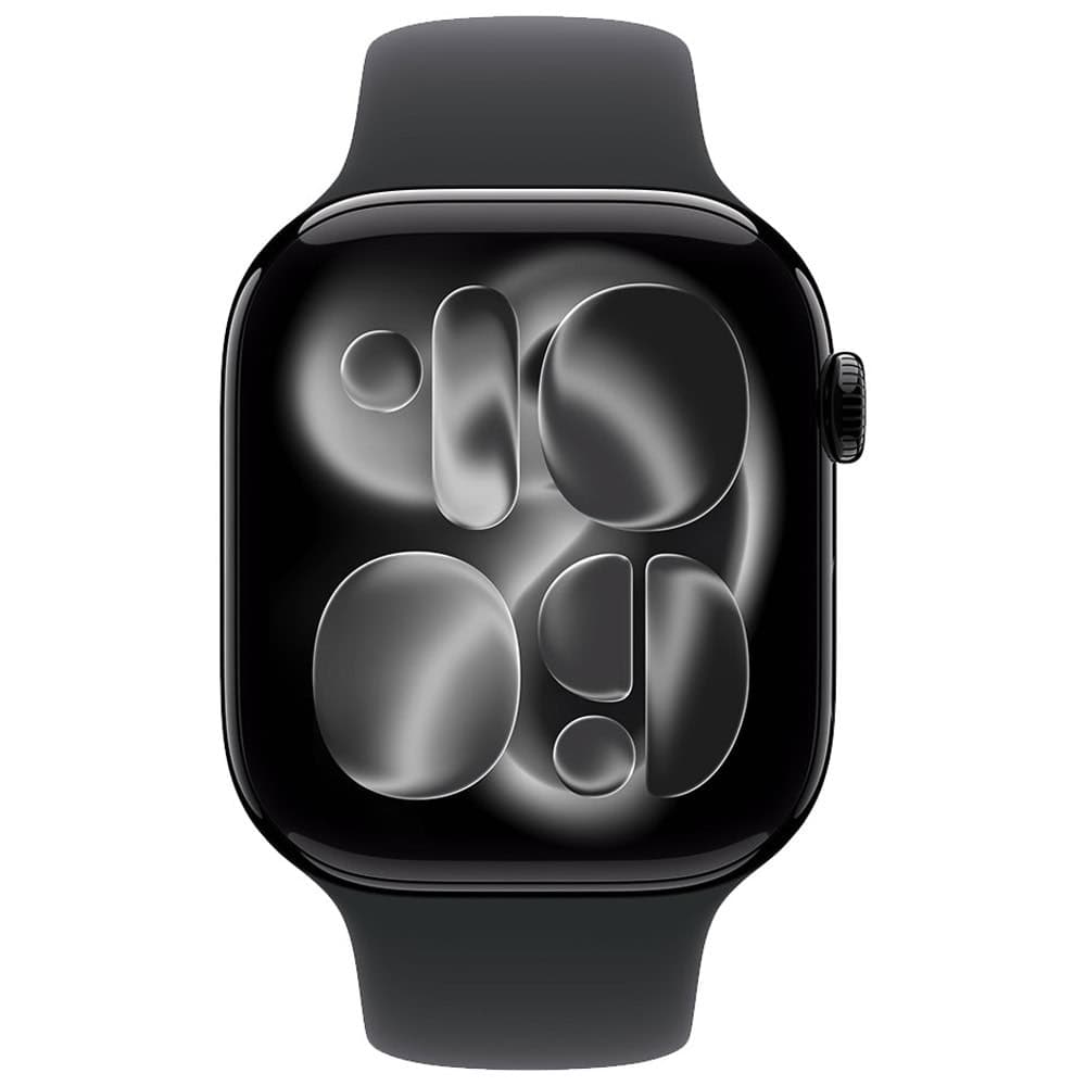 APPLE Watch Series 11В GPSВ 46mmВ Jet Black Aluminium Case with Black Sport Band S/M