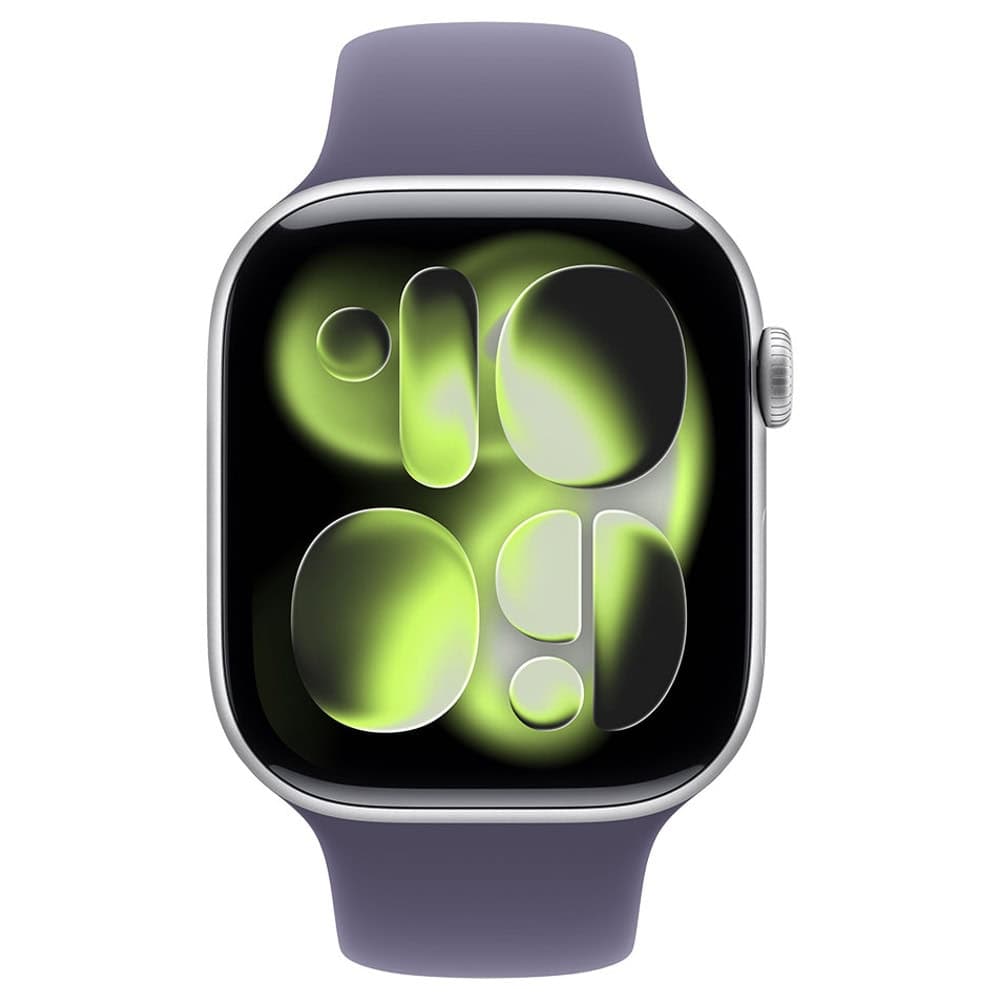 APPLE Watch Series 11В GPSВ 46mmВ Silver Aluminium Case with Purple Fog Sport Band M/L