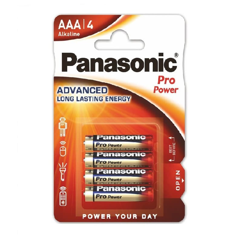 БАТЕРИЯ LR03/4BP PRO POWER PANASONIC