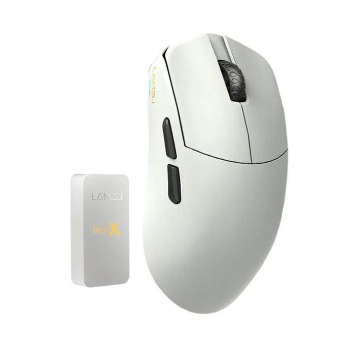 Мишка Lamzu Maya X 8K, оптична (30 000 dpi), жична/безжична, USB, сива, гейминг, 8000Hz Polling rate, Pixart 3950 сензор