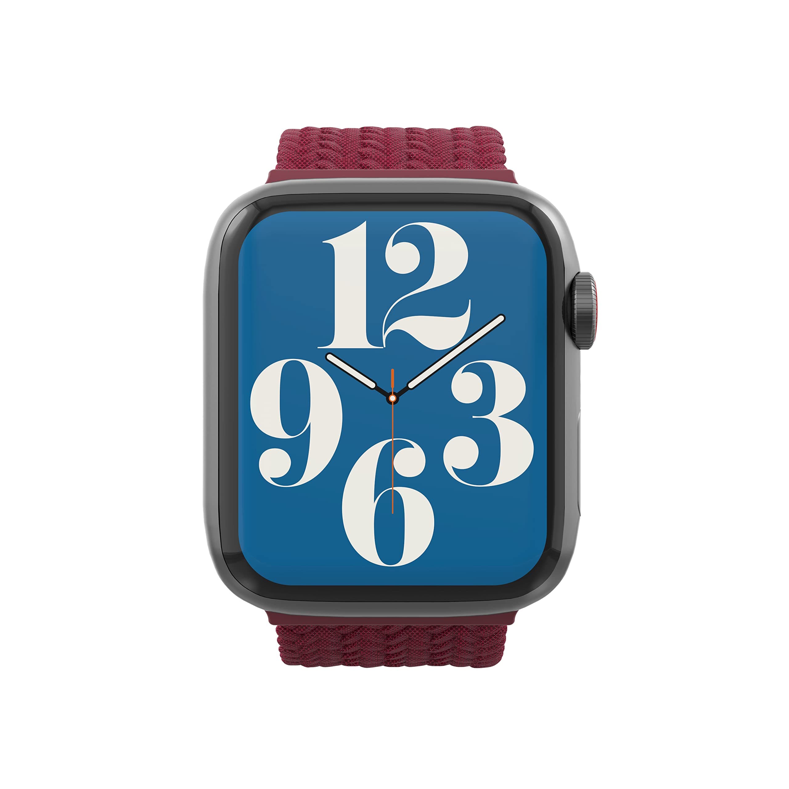 Текстилна каишка за Apple Watch 38мм, 40мм, 41мм, 42мм (2024) - Zagg Gear4 Braided Sport Band Size M (бордо)