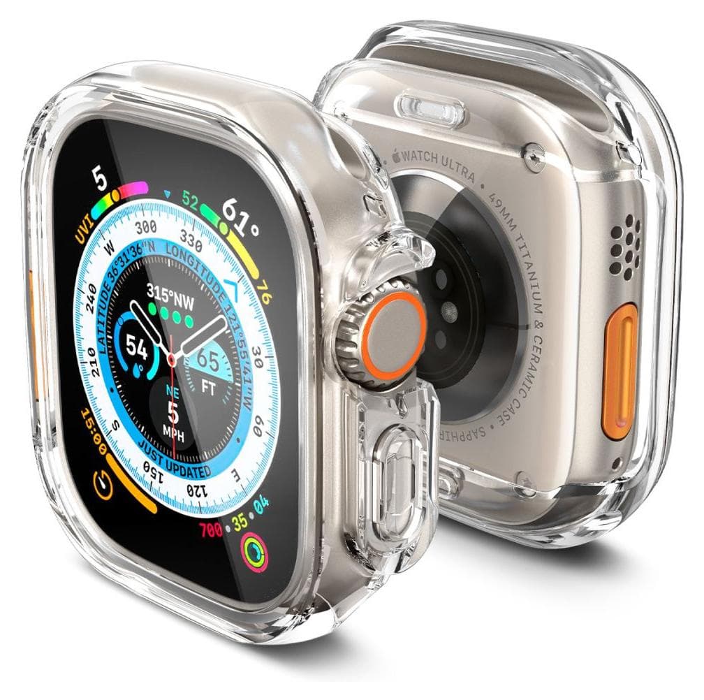 Хибриден кейс с висока степен на защита за Apple Watch Ultra, Ultra 2, Ultra 3 49мм - Spigen Ultra Hybrid Case (прозрачен)