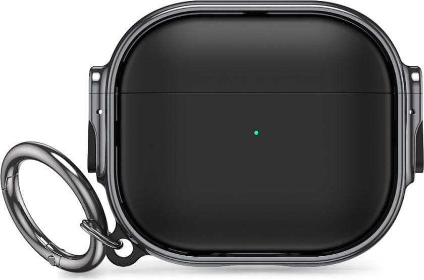Хибриден удароустойчив кейс с карабинер за Apple Airpods Pro, Airpods Pro 2 - Tech-Protect Rough Lux Hybrid Case (черен)