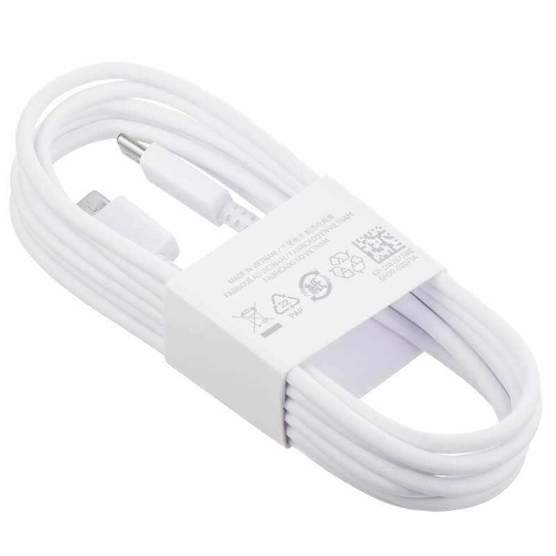 Кабел за устройства с USB-C порт (180 см) - Samsung USB-C to USB-C Cable 3A EP-DW767JWE (бял) (bulk)