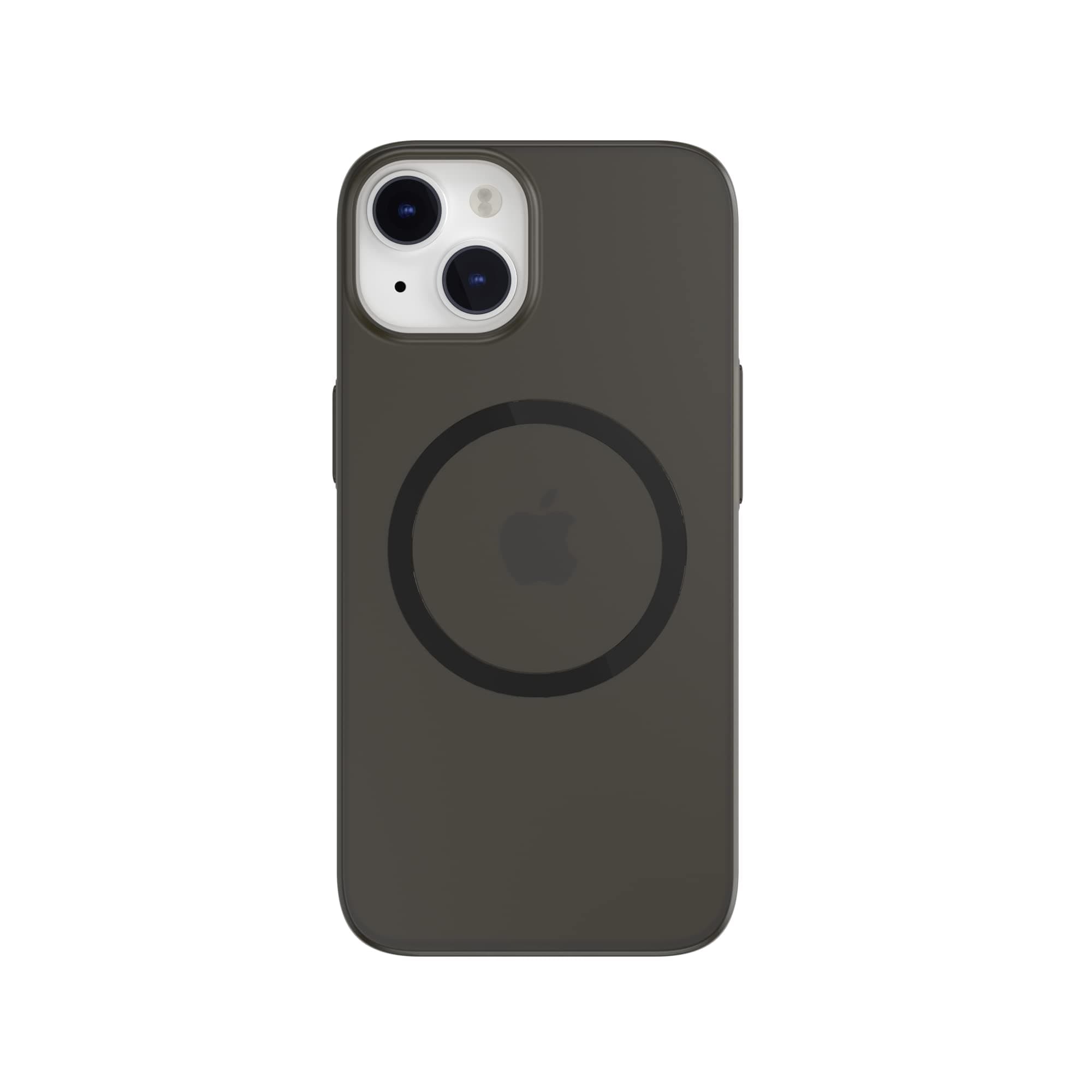 Тънък полипропиленов кейс с Magsafe за iPhone 14 - SwitchEasy Gravity M Case (черен-прозрачен)