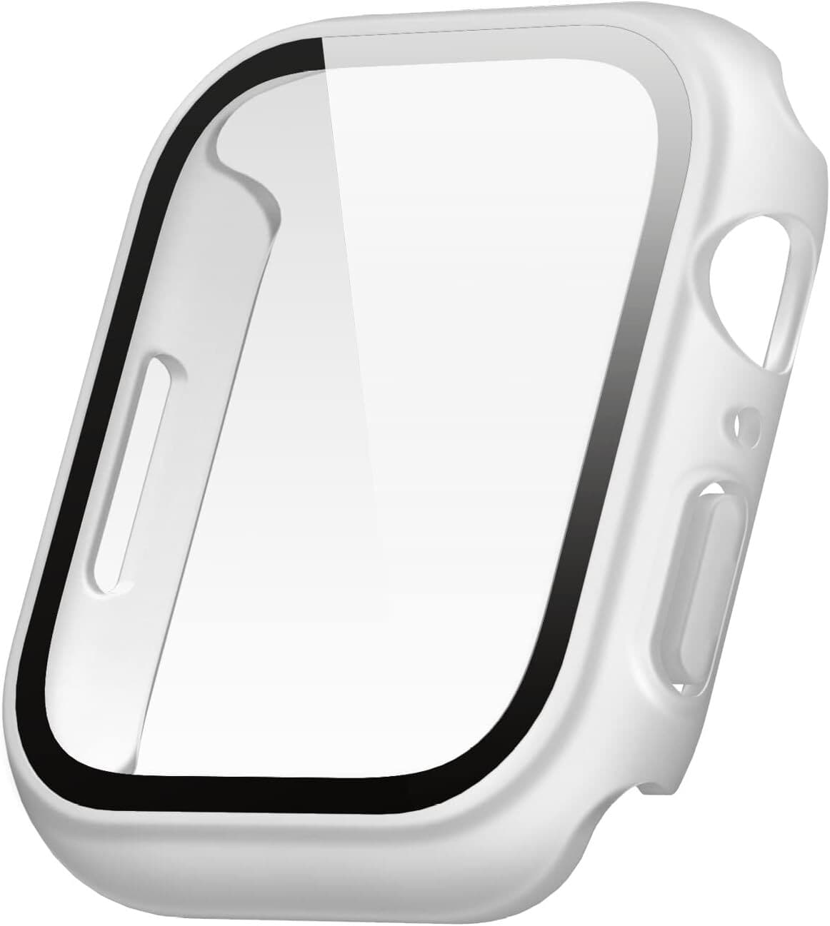 Качествен твърд кейс с вграден стъклен протектор за дисплея на Apple Watch 8 41мм, Apple Watch 7 41мм - Elago Clear Shield Case (матиран)