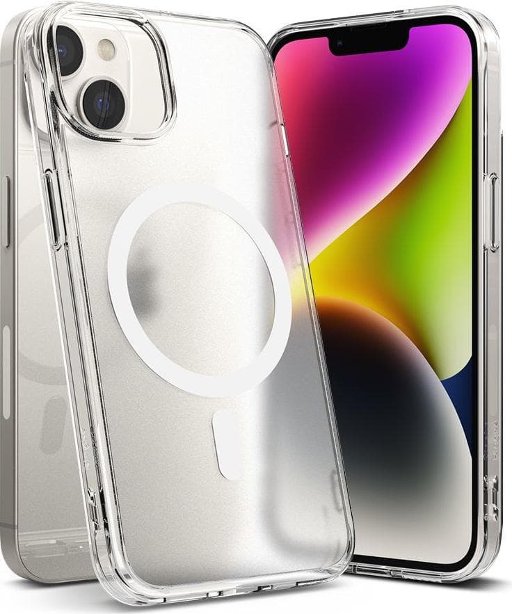 Хибриден кейс с висока степен на защита с MagSafe за iPhone 14 Plus (прозрачен-мат) - Ringke Fusion Magnetic Case