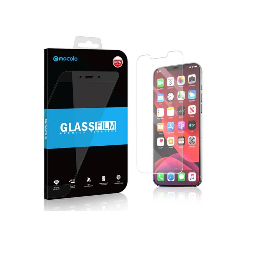 Калено стъклено защитно покритие (0.33 мм) за дисплея на iPhone 14 Plus - Mocolo Glass Shield 2.5D (прозрачен)