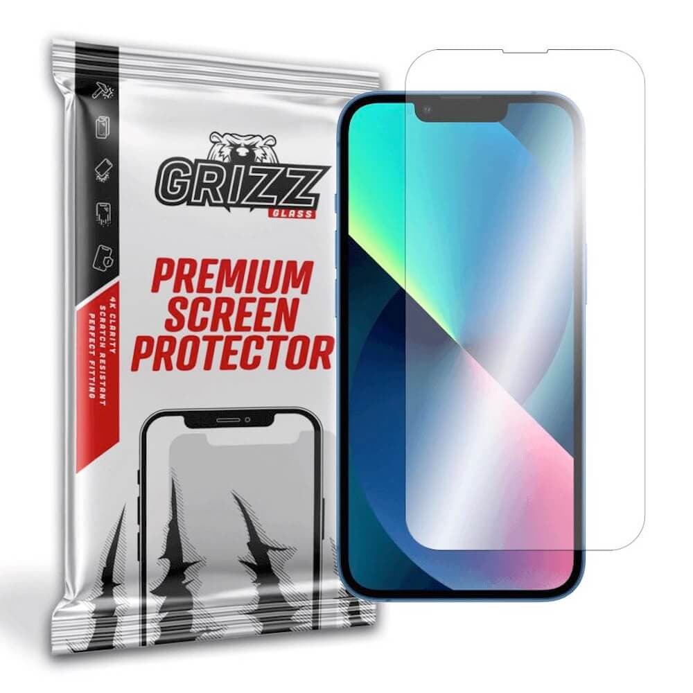 Хибридно защитно покритие за дисплея на iPhone 14 Plus (прозрачно) - GrizzGlass HybridGlass Screen Protector (един брой)