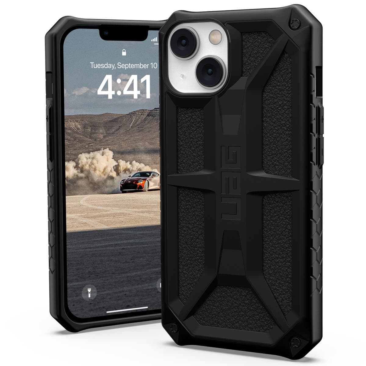 Удароустойчив хибриден кейс за iPhone 14 - Urban Armor Gear Monarch Case (черен)