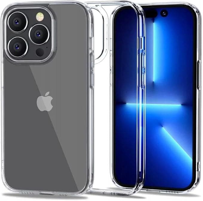 Хибриден удароустойчив кейс за iPhone 14 Pro (прозрачен) - Tech-Protect Flexair Hybrid Case