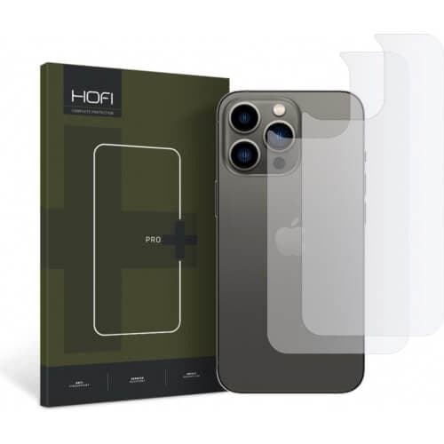 Два броя прозрачни защитни покрития за задната част на iPhone 14 Pro Max - Hofi Hydroflex Pro Plus Back Protector
