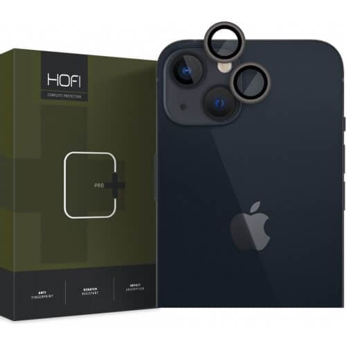Предпазни стъклени лещи за камерата на iPhone 14, iPhone 14 Plus - Hofi CamRing Pro Plus (черен)