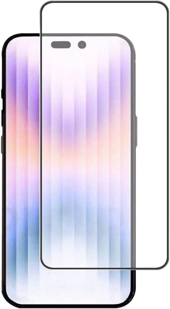 Калено стъклено защитно покритие за дисплея на iPhone 14 Pro Max - 4smarts Second Glass X-Pro Full Cover Glass (черен-прозрачен)