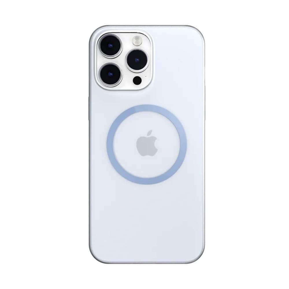 Тънък полипропиленов кейс с Magsafe за iPhone 14 Pro Max - SwitchEasy Gravity M Case (син-прозрачен)