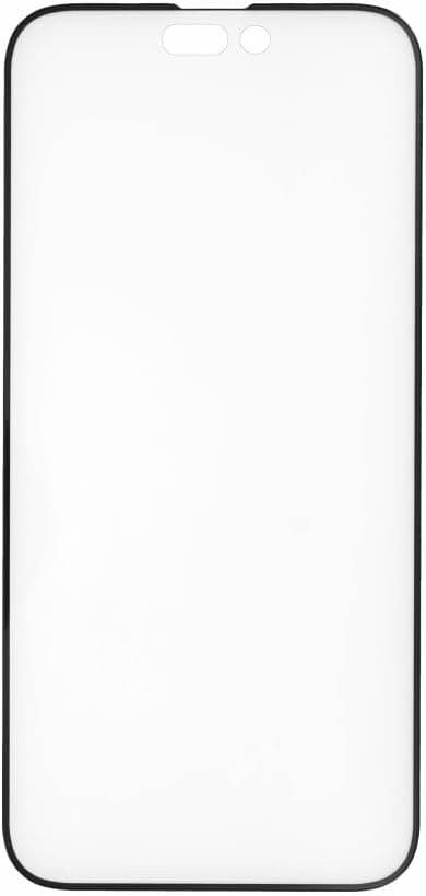 Калено стъклено защитно покритие за дисплея на iPhone 14 Pro Max - Prio 3D Glass Full Screen Curved Tempered Glass (черен-прозрачен)